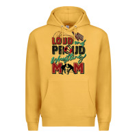 Mustard loud and proud wrestling mom Premium Hoodie - Zillion Design Studio