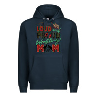 Navy loud and proud wrestling mom Premium Hoodie - Zillion Design Studio