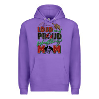 Purple loud and proud wrestling mom Premium Hoodie - Zillion Design Studio