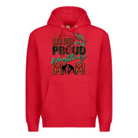 Red loud and proud wrestling mom Premium Hoodie - Zillion Design Studio
