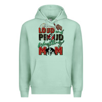 Seafoam loud and proud wrestling mom Premium Hoodie - Zillion Design Studio