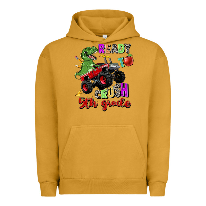 Ready To Crush 5th Grade Urban Hoodie by Zillion Design Studio | Teevron