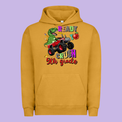 Ready To Crush 5th Grade Urban Hoodie Designed By Zillion Design Studio