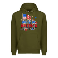 Army Green made in america Premium Hoodie - Zillion Design Studio