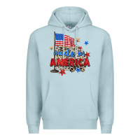 Blue Mist made in america Premium Hoodie - Zillion Design Studio