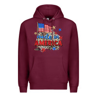 Burgundy made in america Premium Hoodie - Zillion Design Studio
