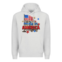 Dove Grey made in america Premium Hoodie - Zillion Design Studio