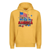 Mustard made in america Premium Hoodie - Zillion Design Studio
