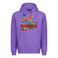 Purple made in america Premium Hoodie - Zillion Design Studio