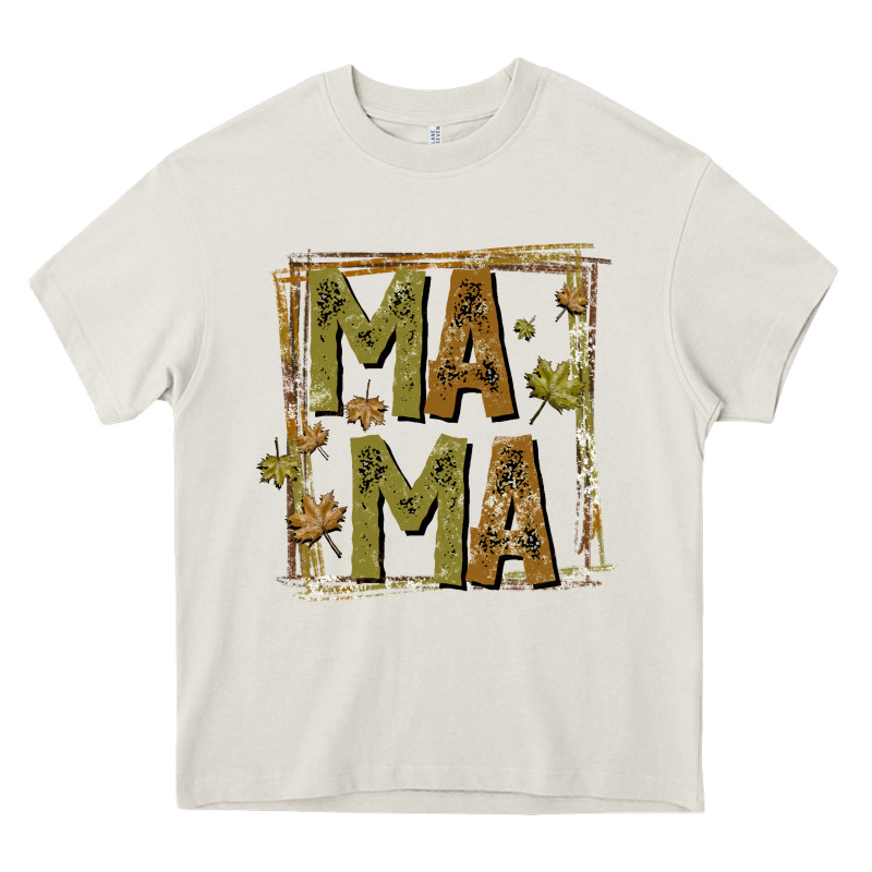 Mama Fall Heavy Core Tee by CowhideDigitalArt | Teevron