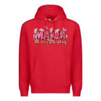 Red mama all day everyday Premium Hoodie - Zillion Design Studio