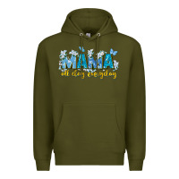 Army Green mama all day everyday Premium Hoodie - Zillion Design Studio