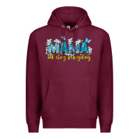 Burgundy mama all day everyday Premium Hoodie - Zillion Design Studio