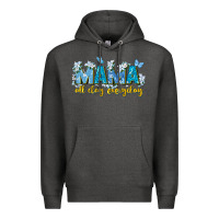 Charcoal Heather mama all day everyday Premium Hoodie - Zillion Design Studio