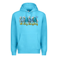 Ocean Blue mama all day everyday Premium Hoodie - Zillion Design Studio