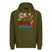 Army Green nacho average teacher Premium Hoodie - CTS Tumbler Store