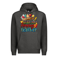 Charcoal Heather nacho average teacher Premium Hoodie - CTS Tumbler Store