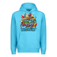 Ocean Blue nacho average teacher Premium Hoodie - CTS Tumbler Store
