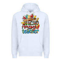 White nacho average teacher Premium Hoodie - CTS Tumbler Store