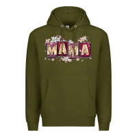 Army Green mama with license letters Premium Hoodie - Zillion Design Studio