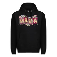 Black mama with license letters Premium Hoodie - Zillion Design Studio