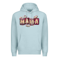 Blue Mist mama with license letters Premium Hoodie - Zillion Design Studio