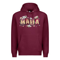 Burgundy mama with license letters Premium Hoodie - Zillion Design Studio