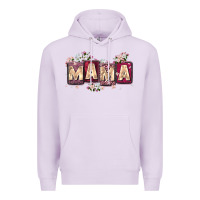 Lilac mama with license letters Premium Hoodie - Zillion Design Studio