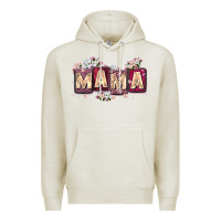 Oatmeal Heather mama with license letters Premium Hoodie - Zillion Design Studio