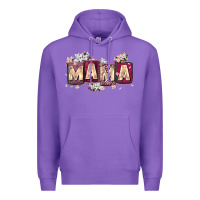 Purple mama with license letters Premium Hoodie - Zillion Design Studio