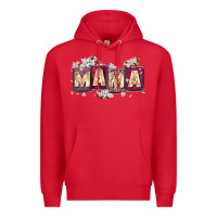 Red mama with license letters Premium Hoodie - Zillion Design Studio