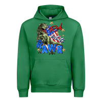 Emerald red white rawr Urban Hoodie - Zillion Design Studio
