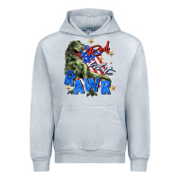 Red White Rawr Urban Hoodie | Teevron