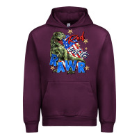 Mauve Wine red white rawr Urban Hoodie - Zillion Design Studio