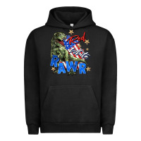 Pigment Black red white rawr Urban Hoodie - Zillion Design Studio