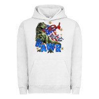 Pigment Lunar Rock red white rawr Urban Hoodie - Zillion Design Studio