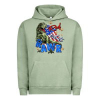 Pigment Oil Green red white rawr Urban Hoodie - Zillion Design Studio