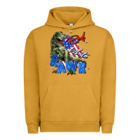 Pigment Peanut Butter red white rawr Urban Hoodie - Zillion Design Studio