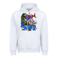 White red white rawr Urban Hoodie - Zillion Design Studio