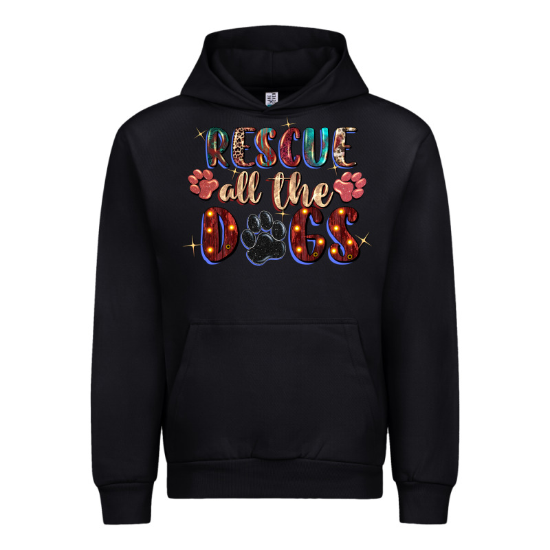 Rescue All The Dogs Urban Hoodie by Zillion Design Studio | Teevron