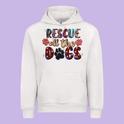 Rescue All The Dogs Urban Hoodie Designed By Zillion Design Studio