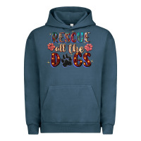 Pigment Midnight Navy rescue all the dogs Urban Hoodie - Zillion Design Studio