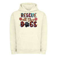 Pigment Pistachio rescue all the dogs Urban Hoodie - Zillion Design Studio