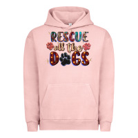 Pigment Salmon rescue all the dogs Urban Hoodie - Zillion Design Studio