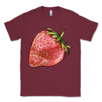 Burgundy strawberry Classic Tee - BarkalooDesign
