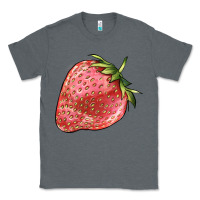 Charcoal Heather strawberry Classic Tee - BarkalooDesign