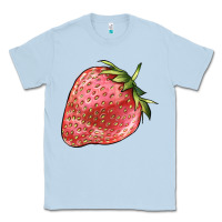 Dusty Blue strawberry Classic Tee - BarkalooDesign