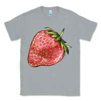 Heather Grey strawberry Classic Tee - BarkalooDesign