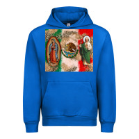 Cobalt Virgin Mary and San Judas Urban Hoodie - CTS Tumbler Store