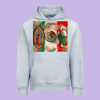 Virgin Mary And San Judas Urban Hoodie Designed By Cts Tumbler Store